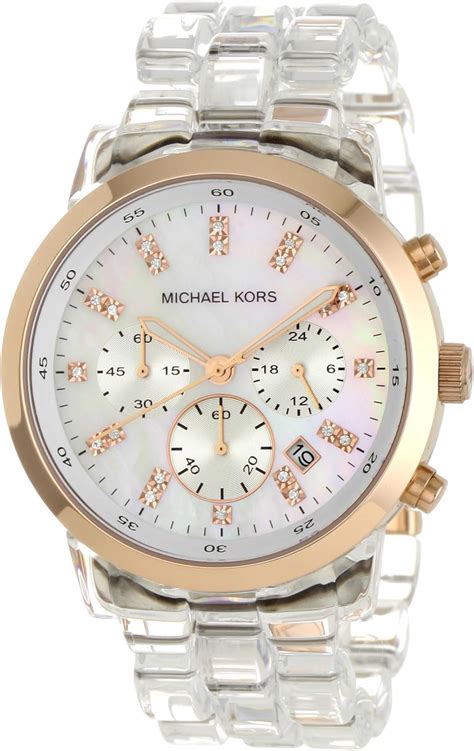 michael kors clear band watch.